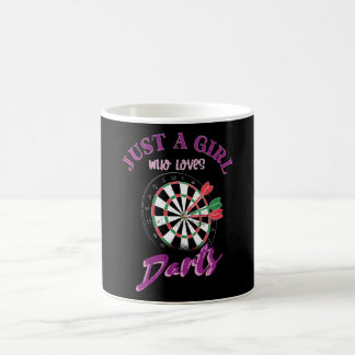 Just A Girl Who Loves Darts Koffiemok