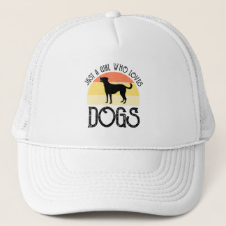 Just A Girl Who Loves Dogs Trucker Pet