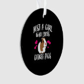 Just A Girl Who Loves Guinea Pigs Guinea Pig Gift Ornament (voorkant)
