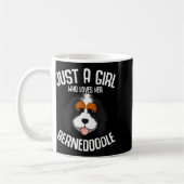 Just A Girl Who Loves Her Bernedoodle Dog Girls Koffiemok (Links)