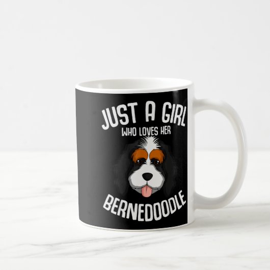 Just A Girl Who Loves Her Bernedoodle Dog Girls Koffiemok (Rechts)
