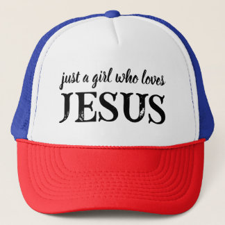 Just A Girl Who Loves Jesus Christian Faith Trucker Pet