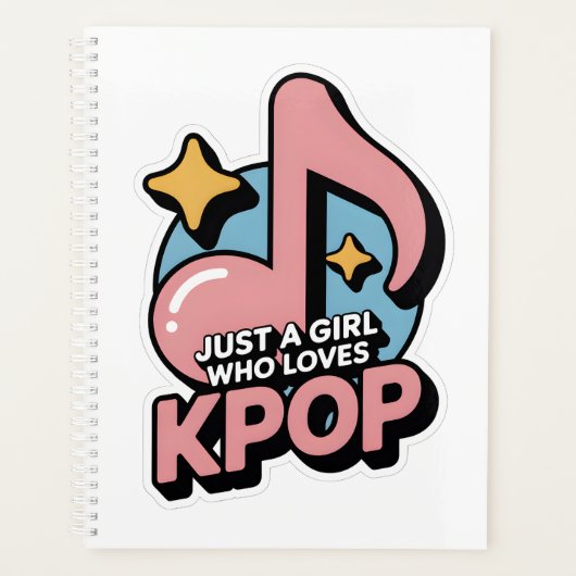 Just a girl who loves kpop  planner (Voorkant)