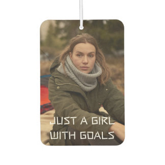 Just a girl with goals photo luchtverfrisser