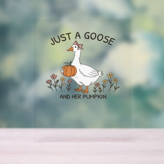 Just a Goose and Her Citrouille Classic T-shirt (Neutre)