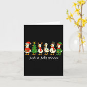 Just A Jolly Goose Funny Christmas For Mens Womans Kaart (Gele Bloem)