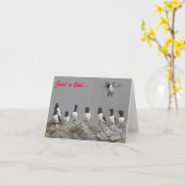 'Just a Line' Vogels Blank Note Kaart (Gele Bloem)