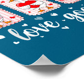 Just A Love Goose Funny Valentine Cute Goose For W Poster (Hoek)