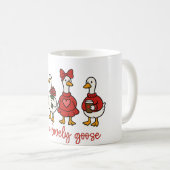 Just a Lovely Goose Cute Goose Coffee Mug (Devant droit)