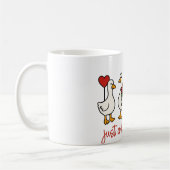 Just a Lovely Goose Cute Goose Coffee Mug (Gauche)