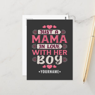 Just a Mama in Love with Her Boy Briefkaart
