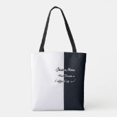 Just a Mom Coffee Dream Minimal Typography Draagtas (Achterkant)