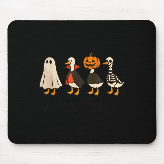 Just A Soky Goose Halloween Cute Ghost Goose Soky Muismat (Voorkant)