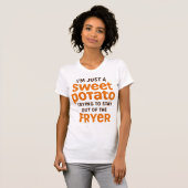 Just A Sweet Potato Funny Quote T-shirt (Voorkant volledig)