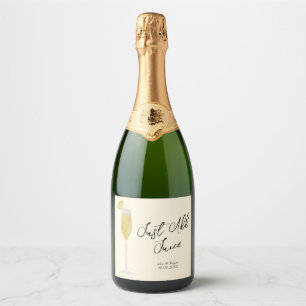 Just Add Juice Mimosa Champagne Prosecco Bruiloft Sparkling Wijnetiket