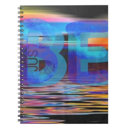 JUST BE Citaat Mindfulness cadeaus voor vrouwen en Notitieboek (Voorkant)