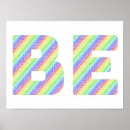 Just BE: The Permission to Exist Rainbow Art Poste Poster