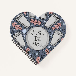 Just be you- hand drawn illustration  notitieboek