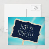 Just Be Yourself Briefkaart (Voorkant / Achterkant)