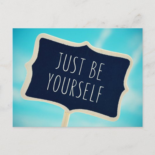 Just Be Yourself Briefkaart (Voorkant)
