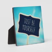 Just Be Yourself Fotoplaat (Voorkant)