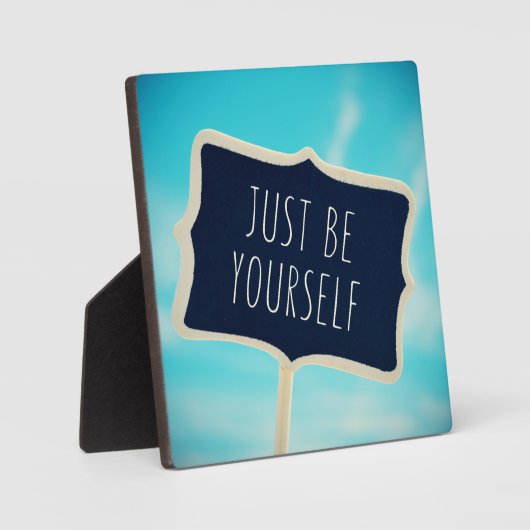 Just Be Yourself Fotoplaat (Voorkant)
