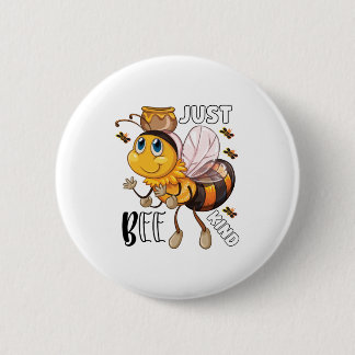 Just bee kind ronde button 5,7 cm