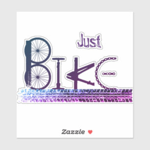 "Just Bike" Graffiti uit Bike Parts & Tire Tracks Sticker