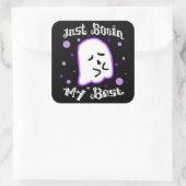 Just Booin My Best Square Sticker (Tas)