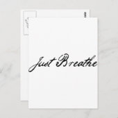 just-breathe briefkaart (Voorkant / Achterkant)