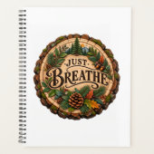 Just Breathe Cahier de notes à couverture rigide F (Devant)