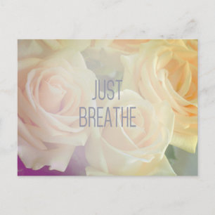 Just Breathe - Carte postale Rose