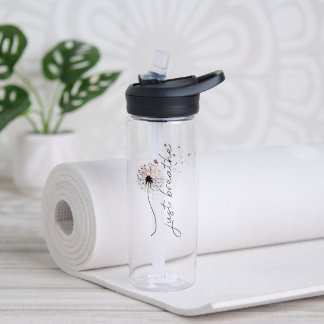 Just Breathe Dandelion Blowing in Wind  Waterfles