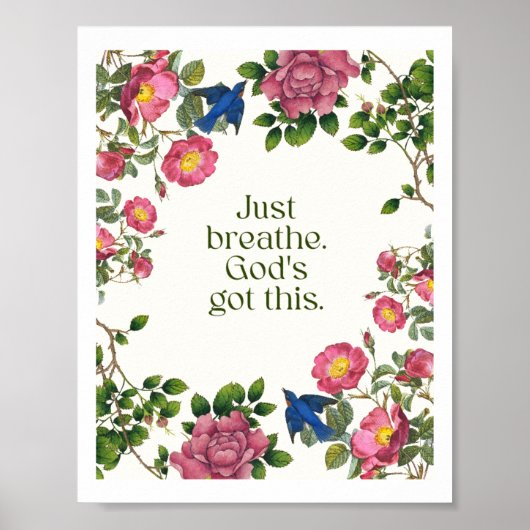 Just Breathe. God's Got This Poster (Voorkant)