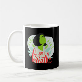 Just Breathe Mindfulness Quote Mug for Daily Calm Koffiemok