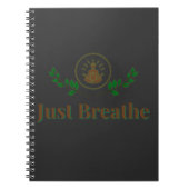Just Breathe | Minimal Calming Design for Mindfuln Notitieboek (Voorkant)