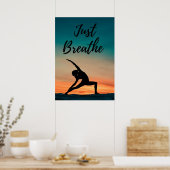 Just Breathe - Poster de Yoga (Cuisine)