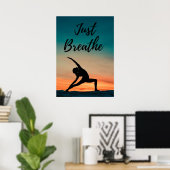 Just Breathe - Poster de Yoga (Bureau à domicile)