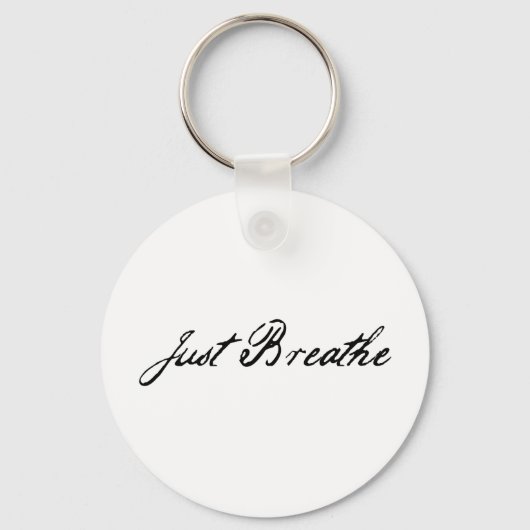 just-breathe sleutelhanger (Voorkant)