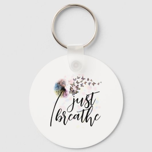 just-breathe sleutelhanger (Voorkant)