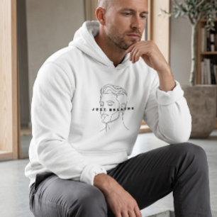 Just Breathe Witte Hoodie   Clean Line