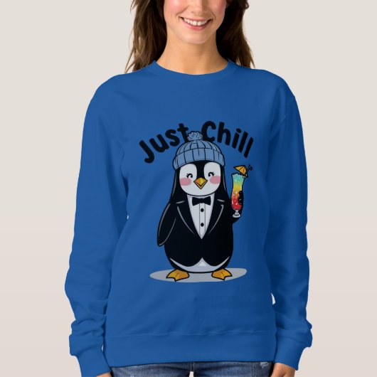 Just Chill Penguin  Trui (Voorkant)