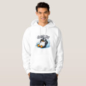 JUST CHILLING PINGUIN Throw Pillow Hoodie (Voorkant volledig)