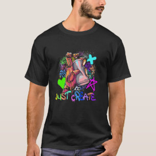 Just Creëer Spray Paint Graffiti Artiest T-shirt