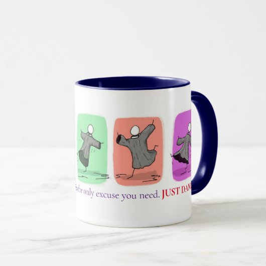 'Just Dance' 11oz Tasse de café (Devant droit)