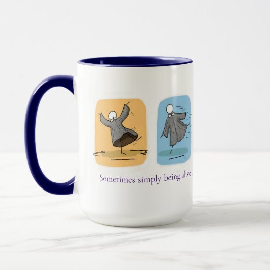 'Just Dance' 15oz Café Mug (Gauche)