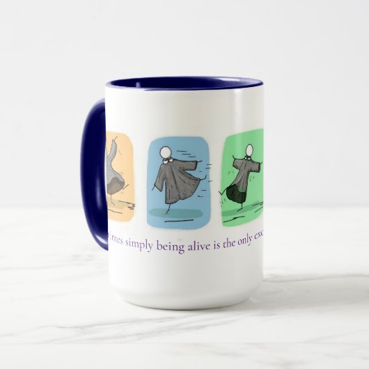 'Just Dance' 15oz Café Mug (Devant gauche)