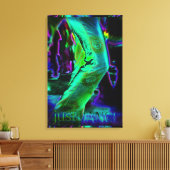 Just Dance Couleurs Psychedéliques Toile Enveloppé (Insitu(Salon))