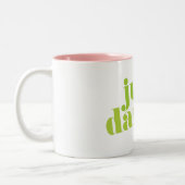Just Dance - Green Tweekleurige Koffiemok (Links)