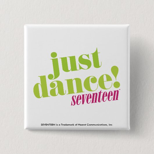 Just Dance - Green Vierkante Button 5,1 Cm (Voorkant)